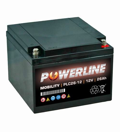 PLC26-12 Powerline Mobility Battery 12V 26Ah