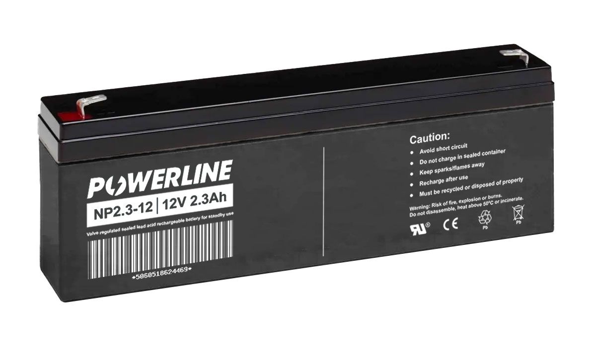 NP2.3-12 Powerline Standby Battery VRLA 12V 2.3Ah