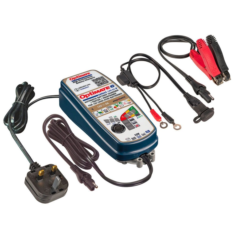 Optimate OPT6-SEL 6 Select 12V 6A  AmpMatic Battery Charger & Optimiser TM372 