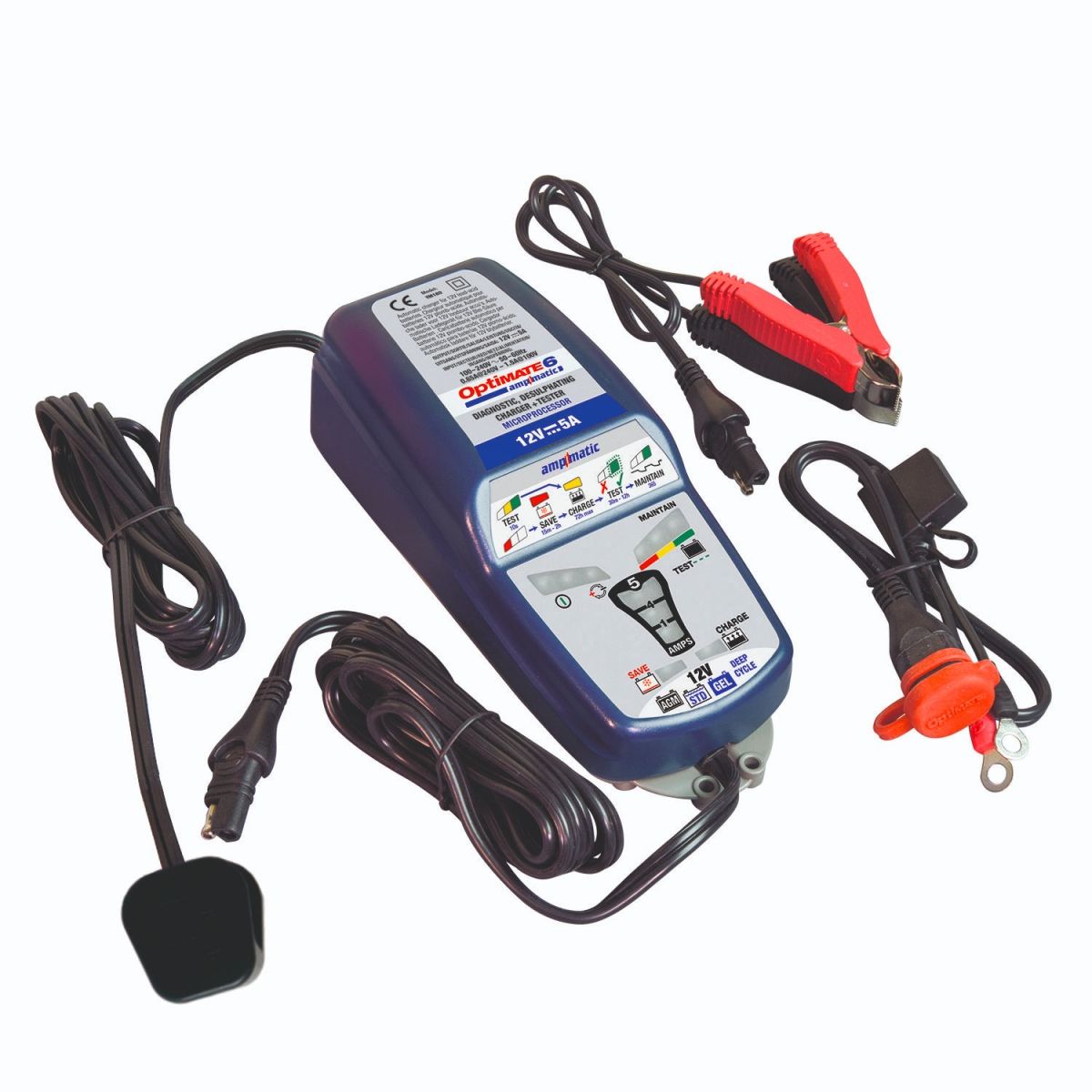 Optimate OPT6 6 AmpMatic 12V 5A Battery Charger & Optimiser TM182 