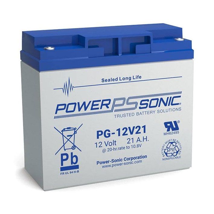 PG-12V21-FR Power Sonic VRLA Battery 18.9Ah PG-12V21FR