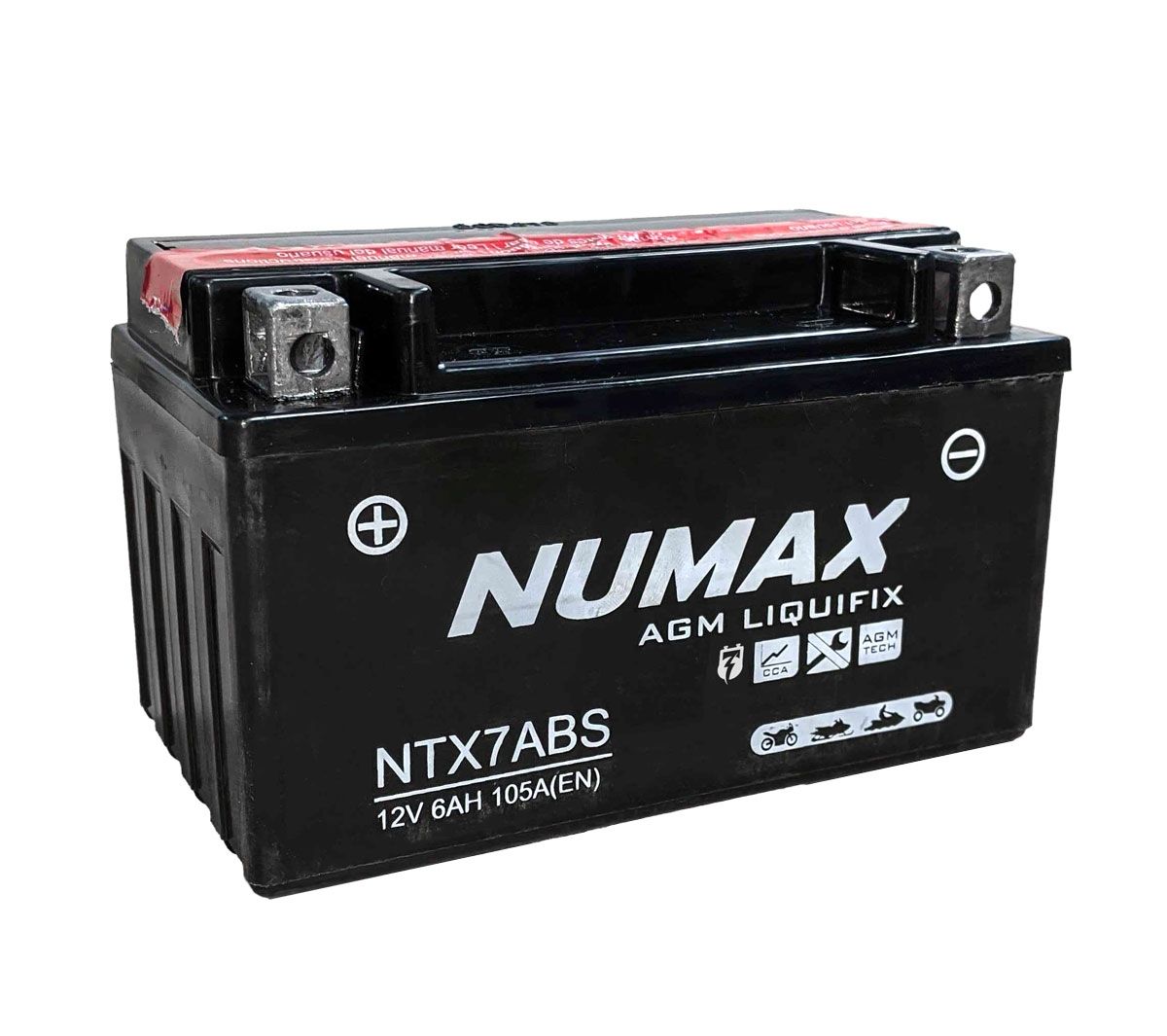 Numax NTX7ABS AGM Motorcycle Battery