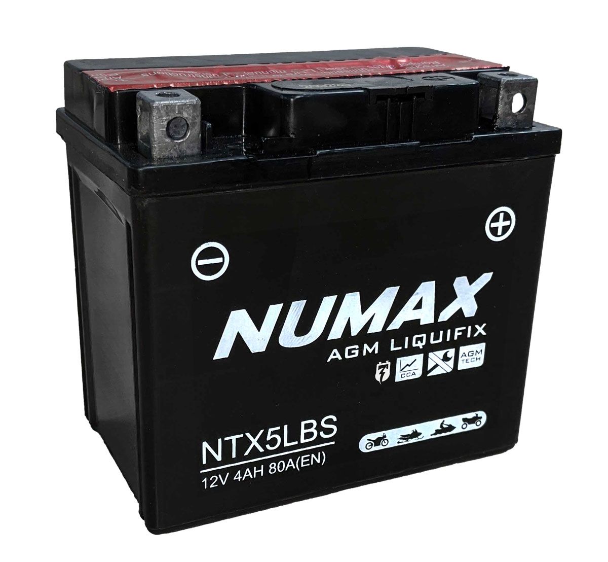 Numax NTX5LBS AGM Motorcycle Battery