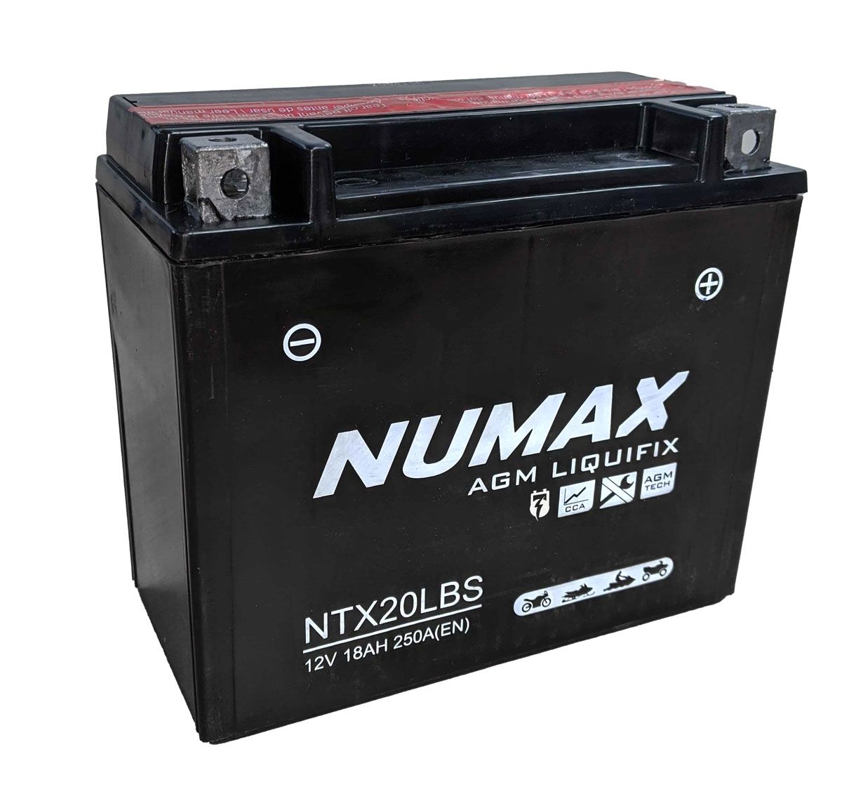 Numax NTX20LBS AGM Motorcycle Battery