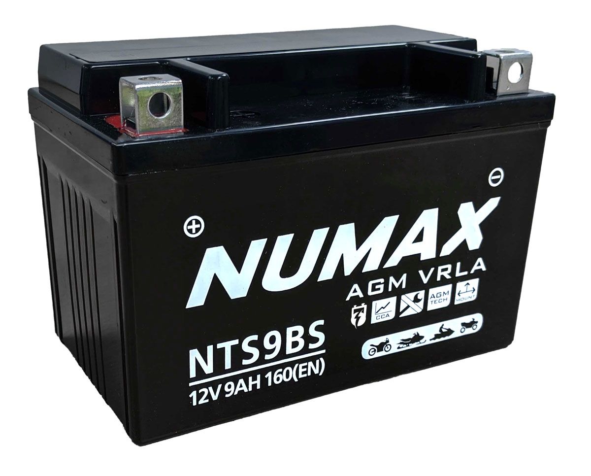 Numax NTS9BS AGM Motorcycle Battery