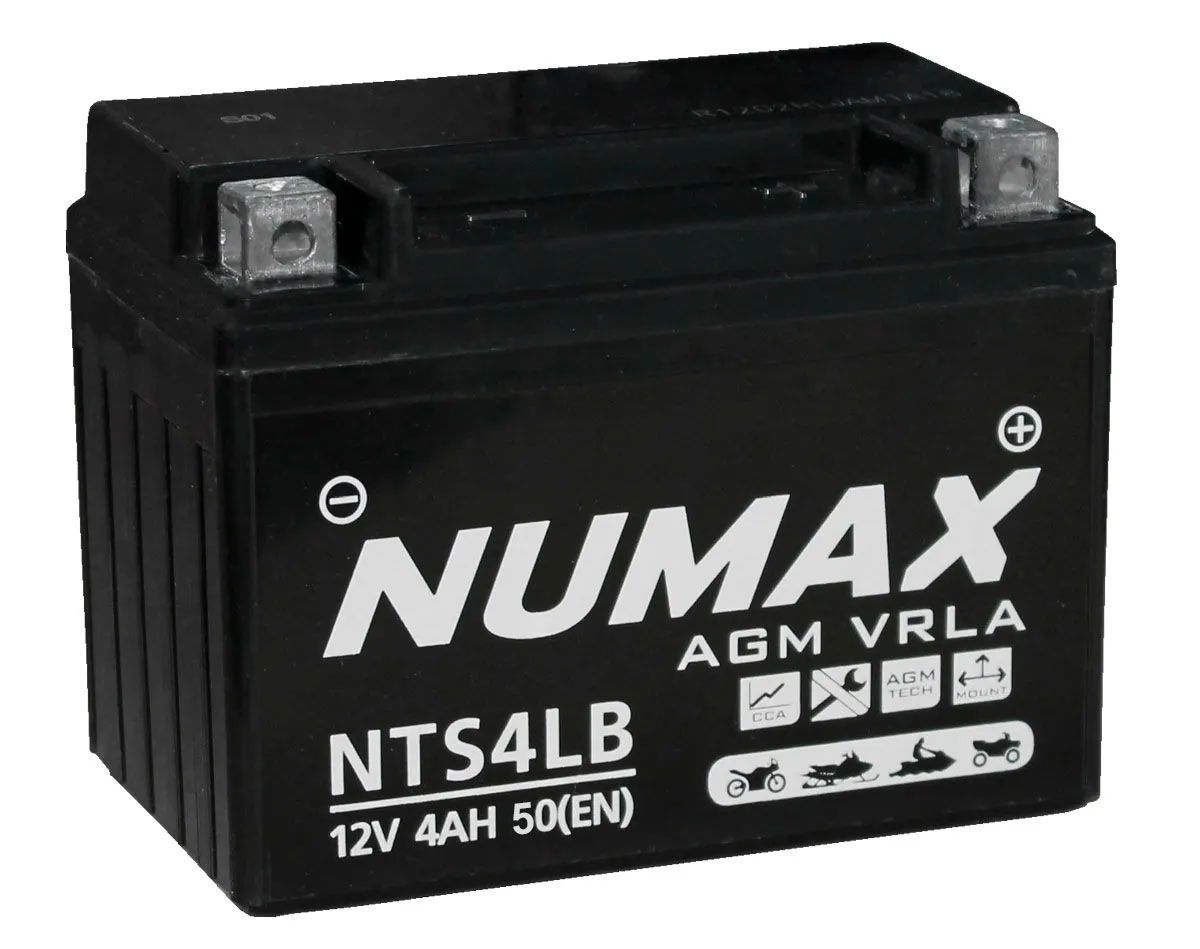 Numax NTS4LB AGM Motorcycle Battery