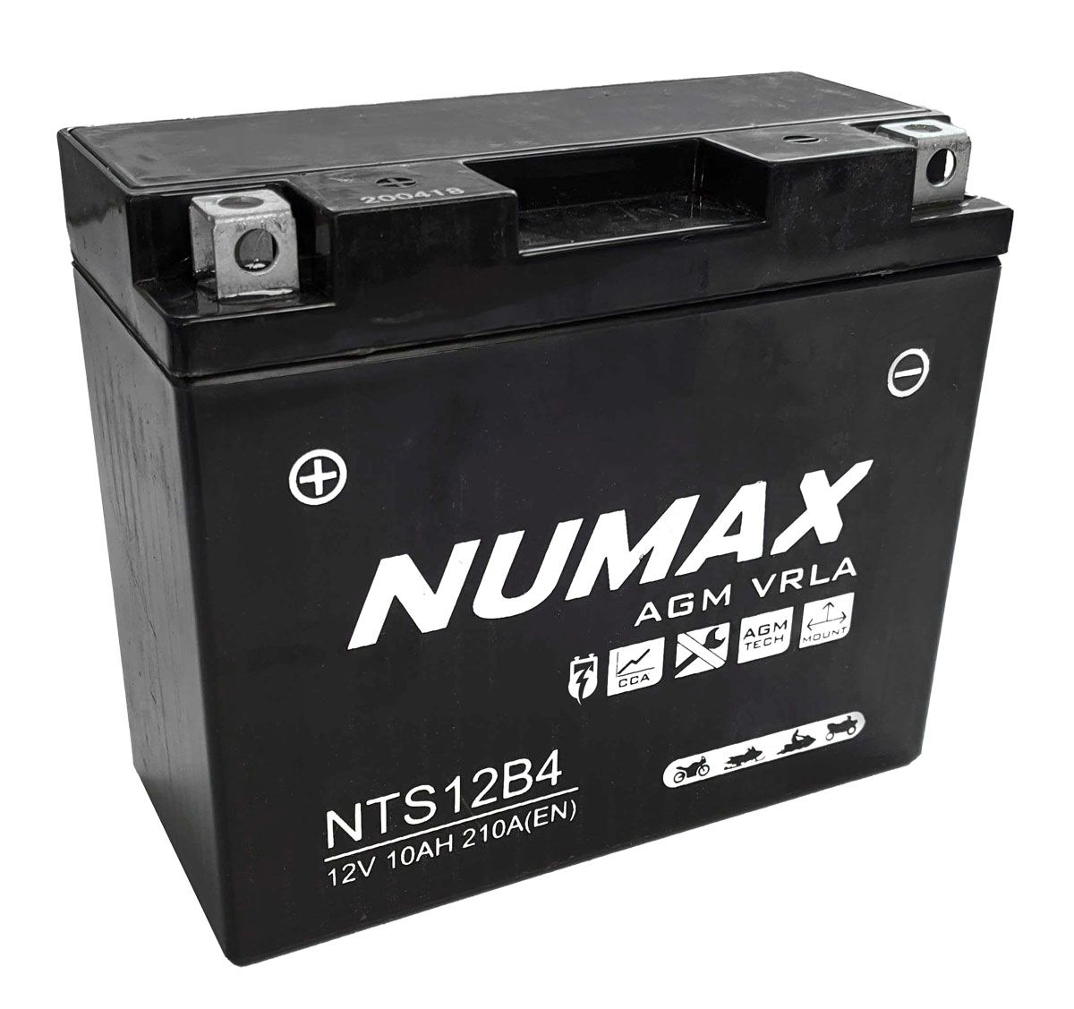 Numax NTS12B4 AGM Motorcycle Battery