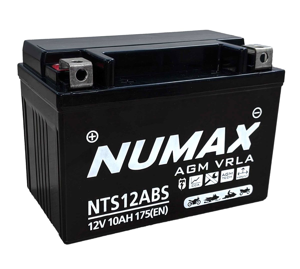 Numax NTS12ABS AGM Motorcycle Battery
