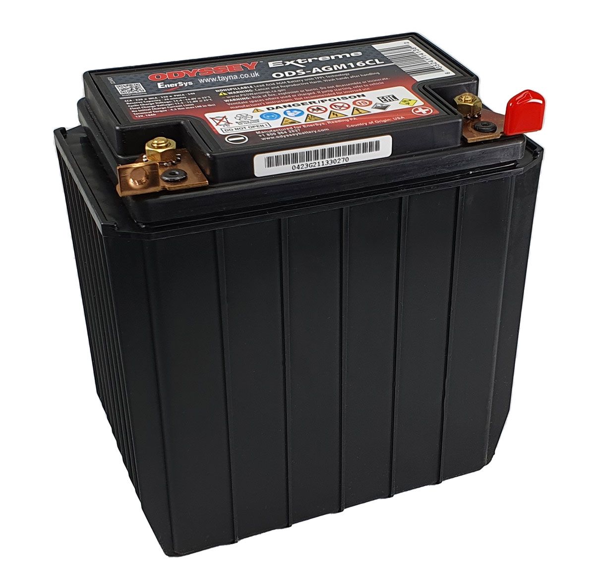 PC625 ODYSSEY Extreme Battery 12V 540 Cranking Amps (ODS-AGM16CL)