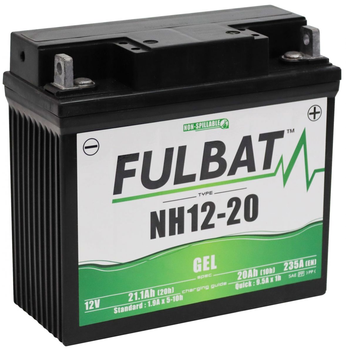 Fulbat NH12-20-GEL GEL Motorcycle Battery