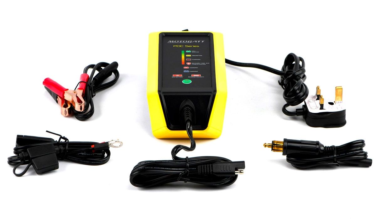 MOTOBATT Fat Boy 12V 2A Battery Charger PDCFB