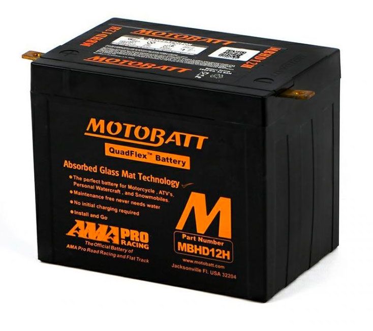 Motobatt MBHD12H AGM Motorcycle Battery