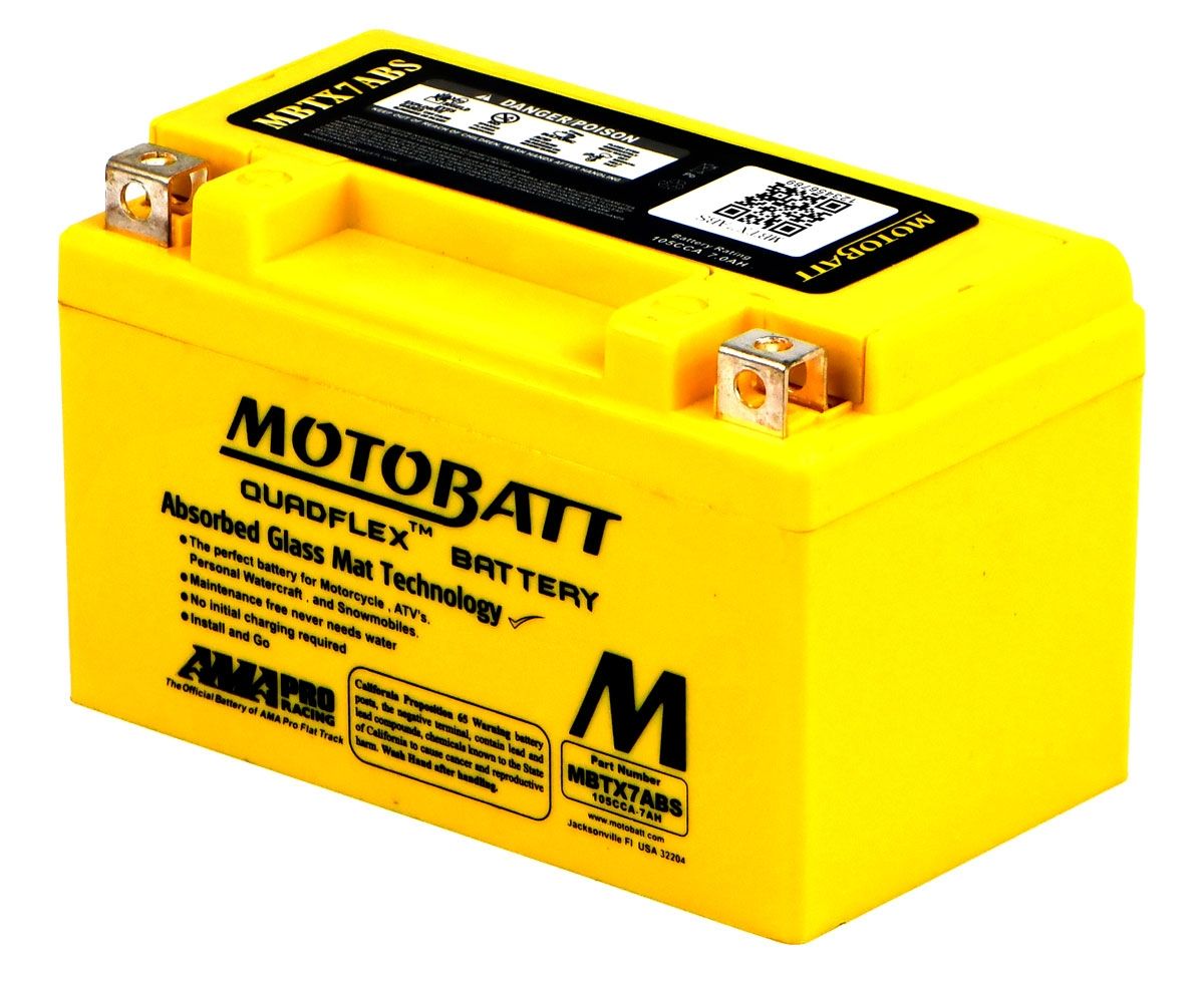 Motobatt MBTX7ABS AGM Motorcycle Battery