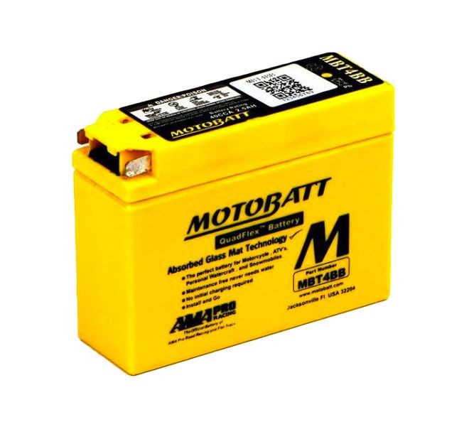 Motobatt MBT4BB AGM Motorcycle Battery