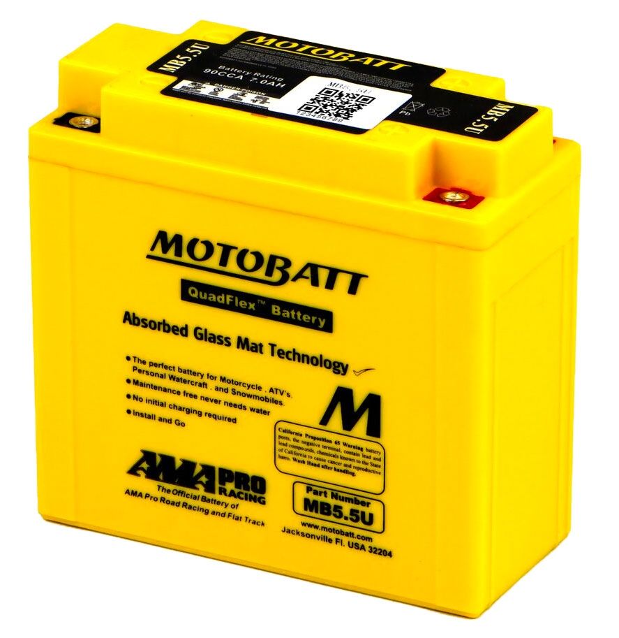 Motobatt MB5.5U AGM Motorcycle Battery