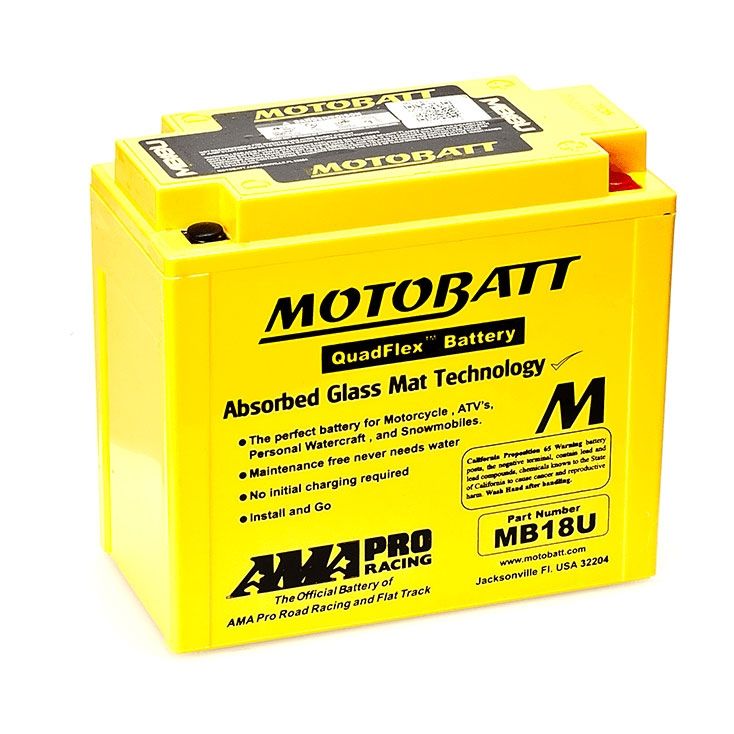 Motobatt MB18U AGM Motorcycle Battery