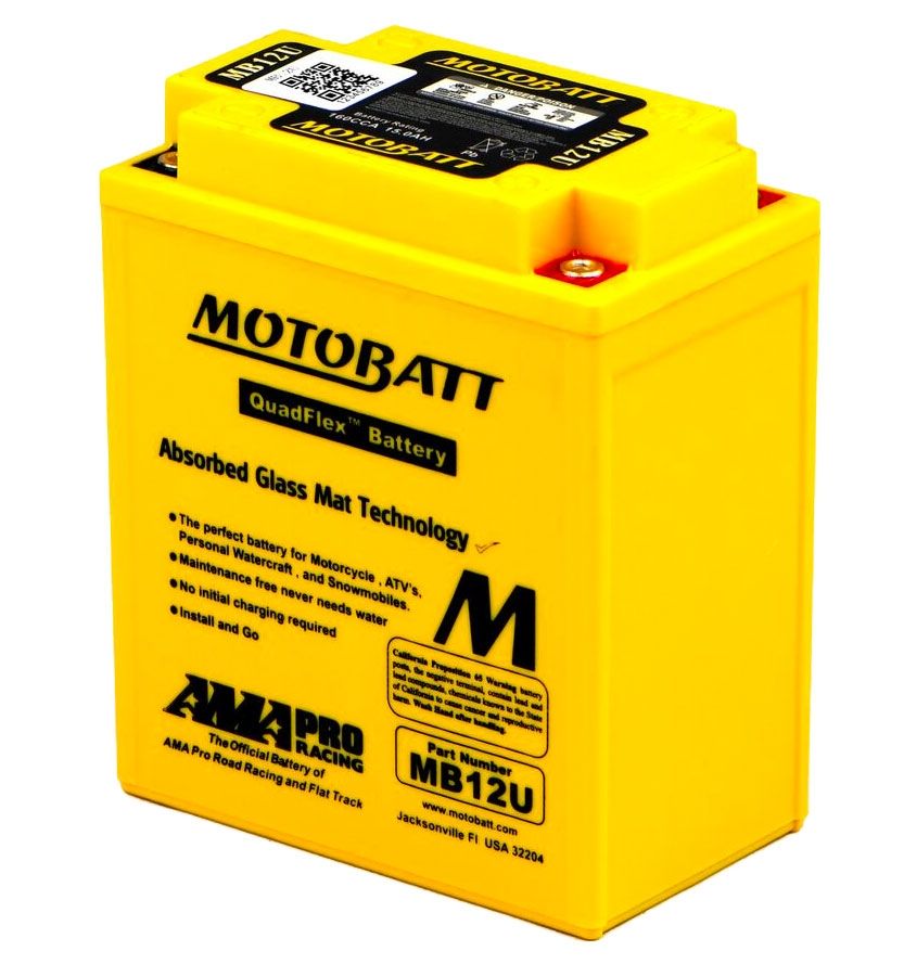 Motobatt MB12U AGM Motorcycle Battery