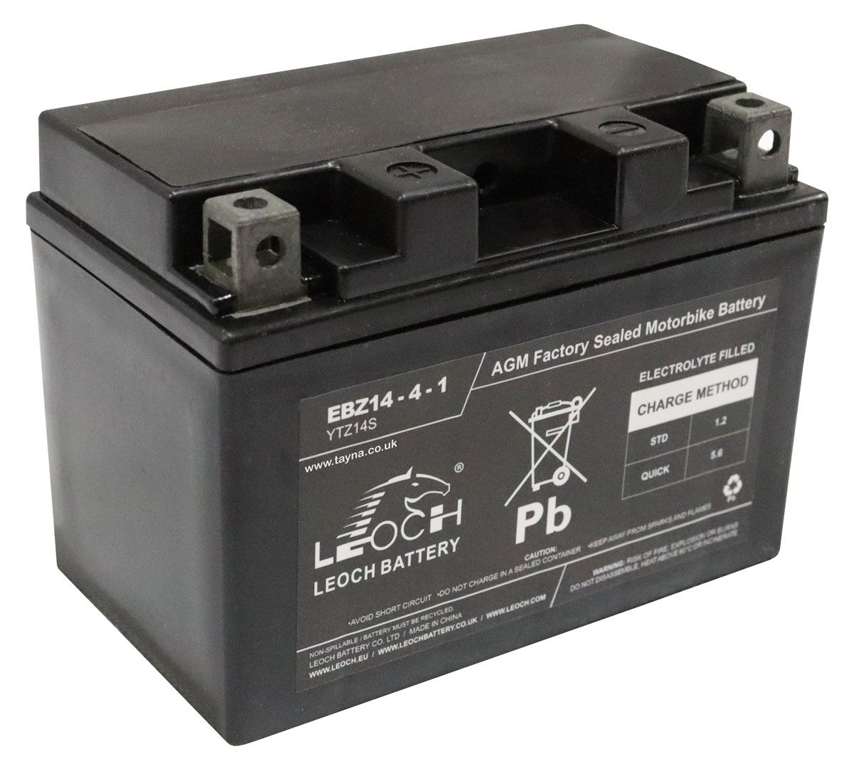 Leoch LTZ14-4 AGM Motorcycle Battery