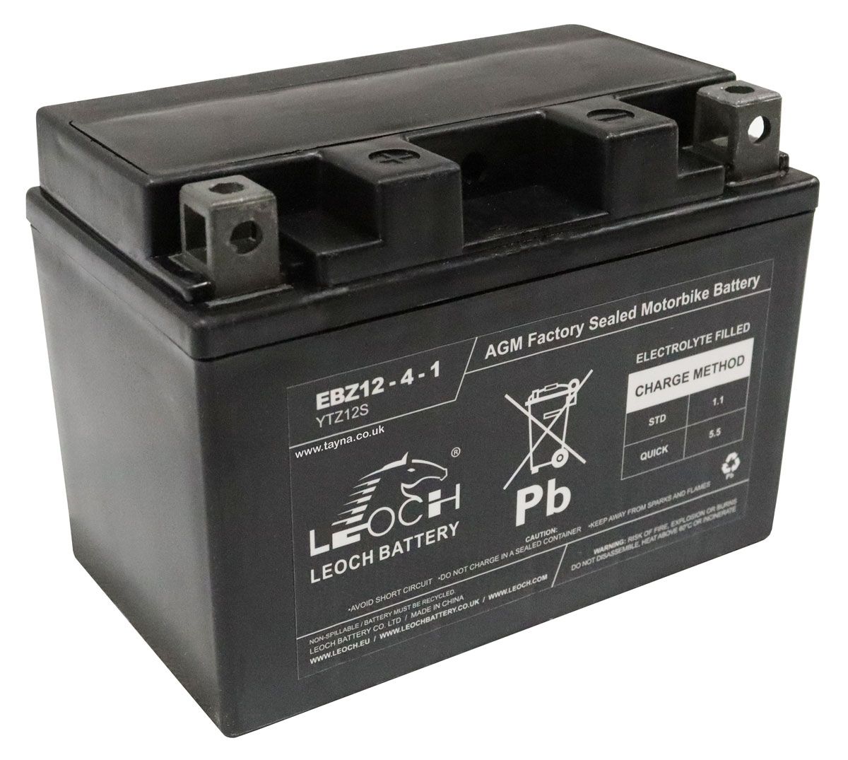 Leoch LTZ12-4 AGM Motorcycle Battery