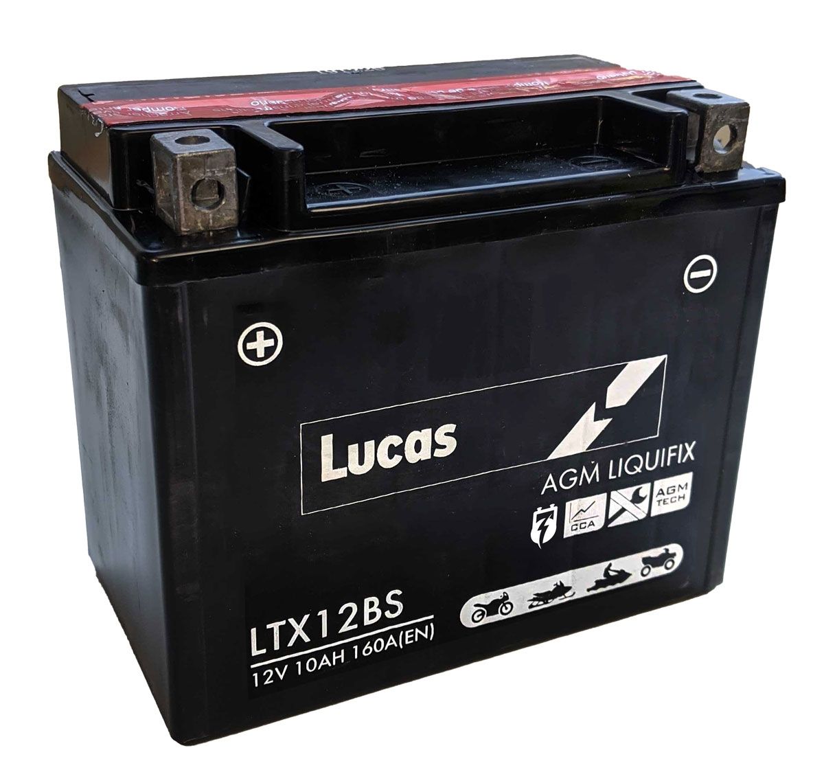 Lucas LTX12BS AGM Motorcycle Battery