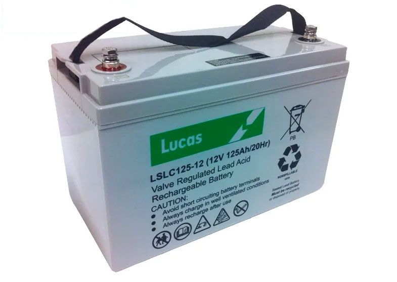 LSLC125-12 Lucas AGM SLA Cyclic Battery 125Ah