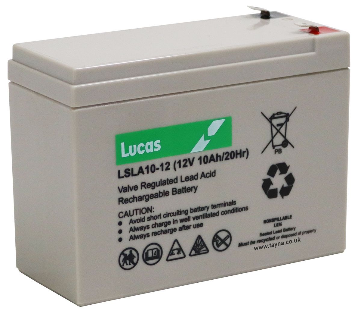 LSLA10-12 Lucas Sealed Lead Acid Battery 12V 10Ah