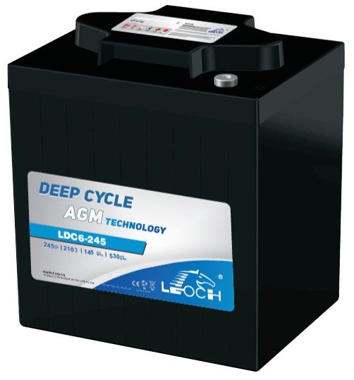 Leoch LDC6-245 Superior Lead Carbon AGM 6V 270Ah Battery