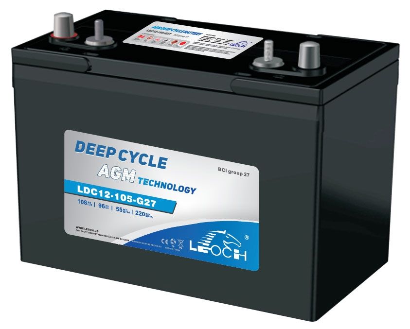 Leoch Superior Lead Carbon AGM 115Ah Battery (LDC12-105-G27-DT)