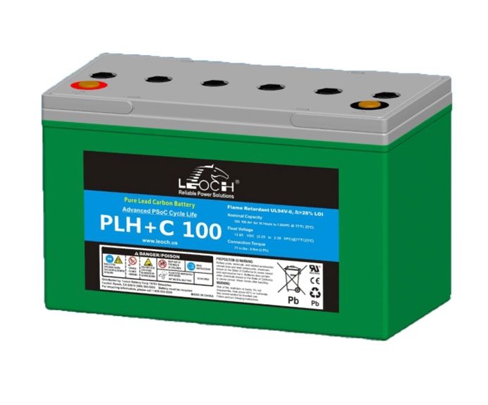 Leoch Pure Lead Carbon AGM 12V 100Ah Battery (PLH+C 100)