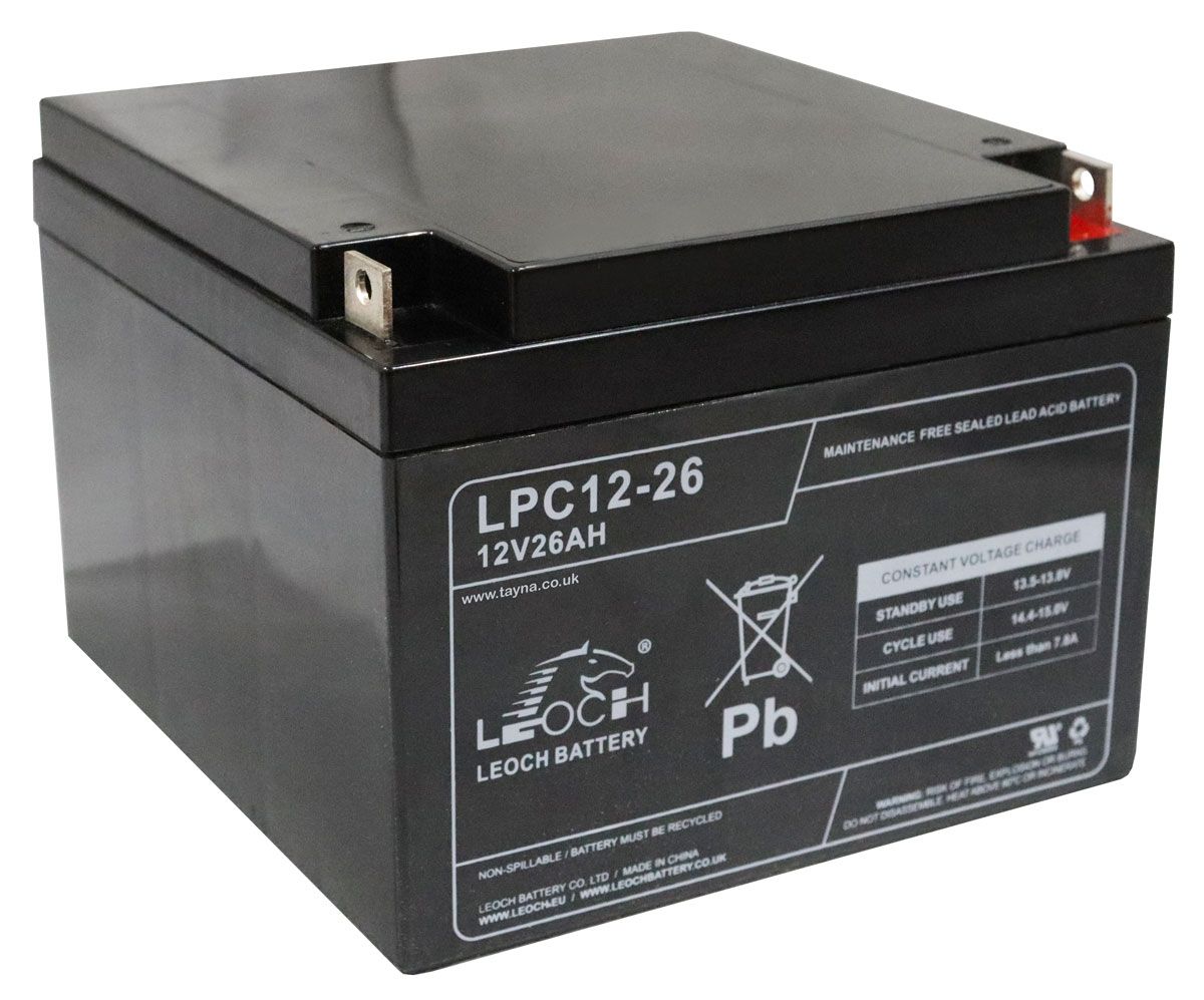 Leoch LPC12-26 AGM Battery 12V 26Ah