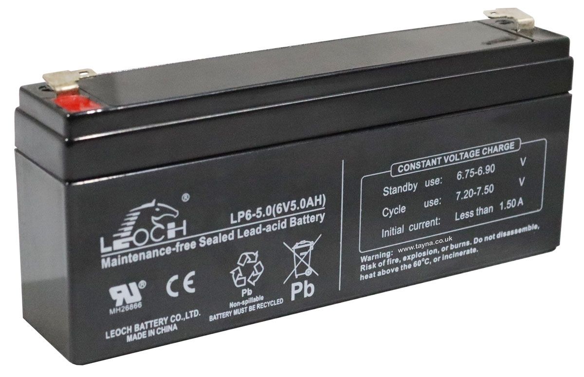 Leoch LP6-5.0 6V 5Ah Sealed Battery