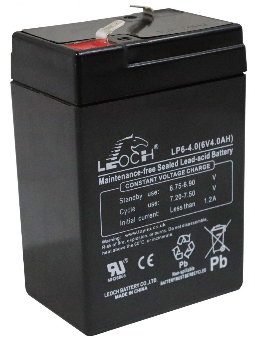 Leoch LP6-4.0 6V 4Ah Sealed Battery