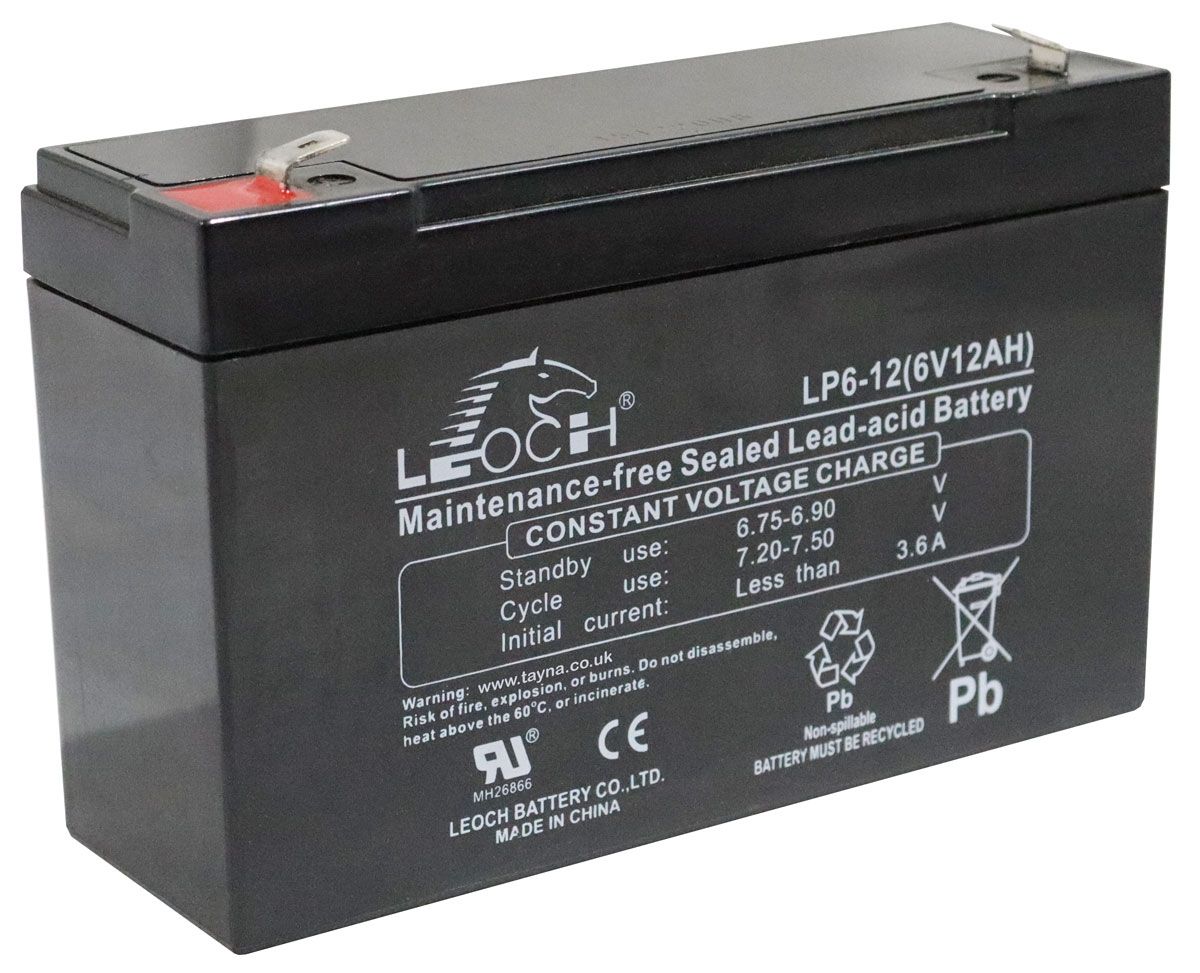 Leoch LP6-12 6V 12Ah Sealed Battery