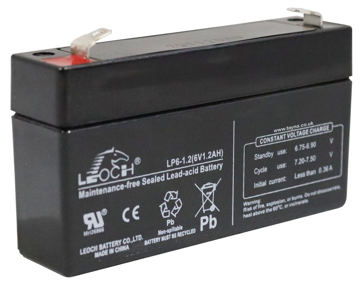 Leoch LP6-1.2 6V 1.2Ah Sealed Battery