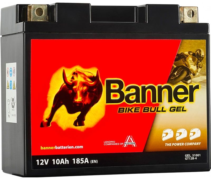 Banner 51001 GEL Motorcycle Battery