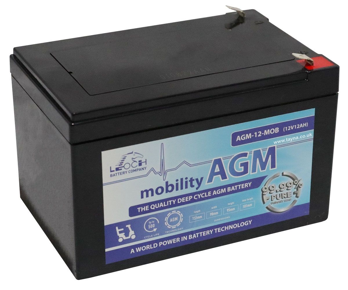 Leoch AGM 12 Mobility Battery 12V 12Ah