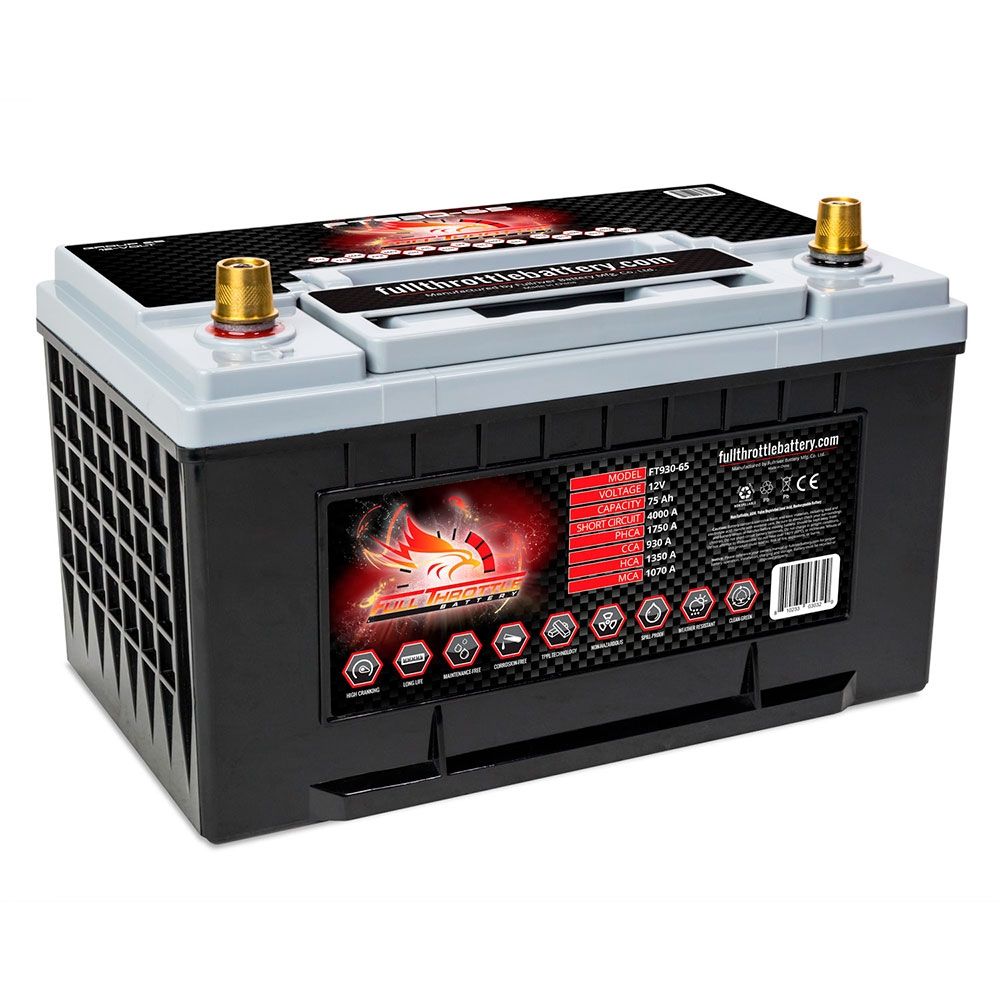 FT930-65 Full Throttle High Performance 75Ah TPPL AGM Battery (PC1700) 