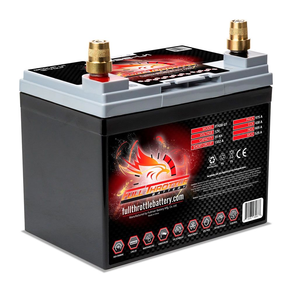 FT438-U1 Full Throttle High Performance 35Ah TPPL AGM Battery (U1) 