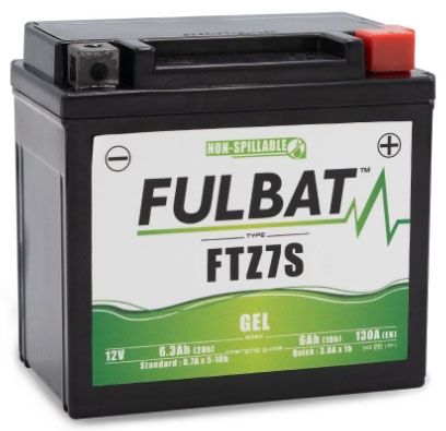 Fulbat FTZ7S GEL Motorcycle Battery