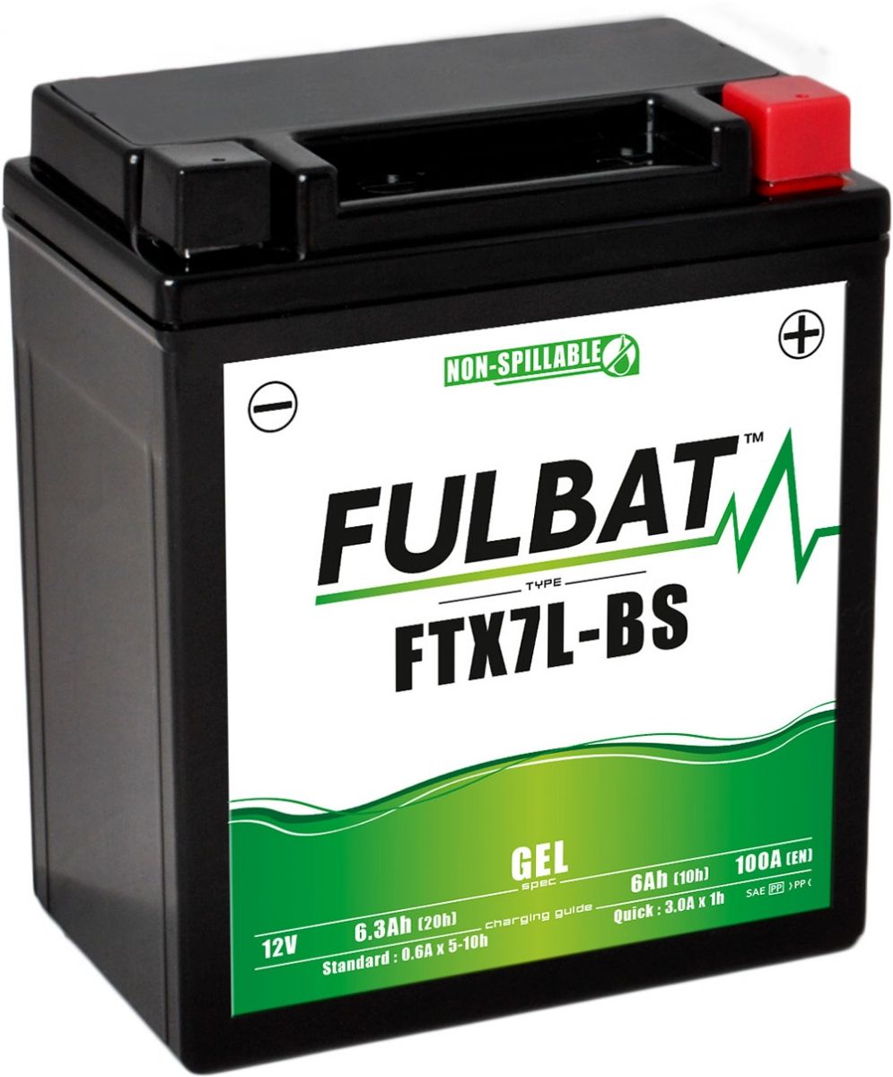 Fulbat FTX7L-BS GEL GEL Motorcycle Battery