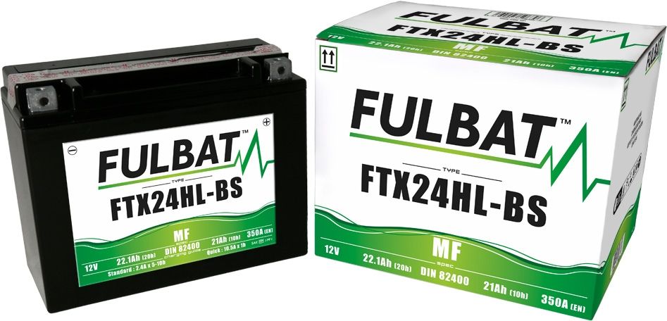 Fulbat FTX24HL-BS AGM Motorcycle Battery