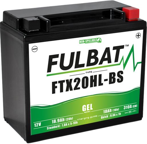 Fulbat FTX20HL-BS GEL GEL Motorcycle Battery