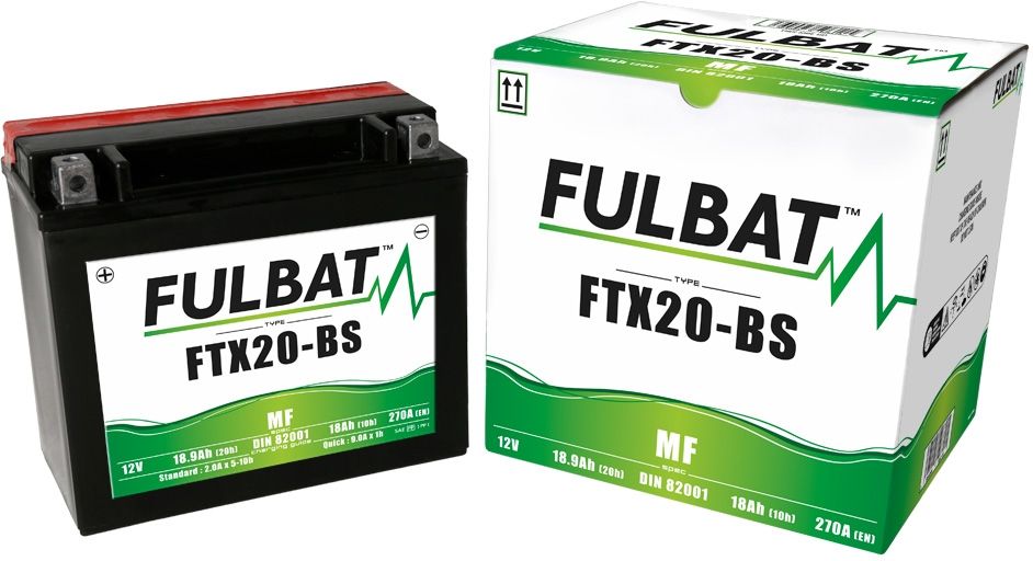 Fulbat FTX20-BS AGM Motorcycle Battery