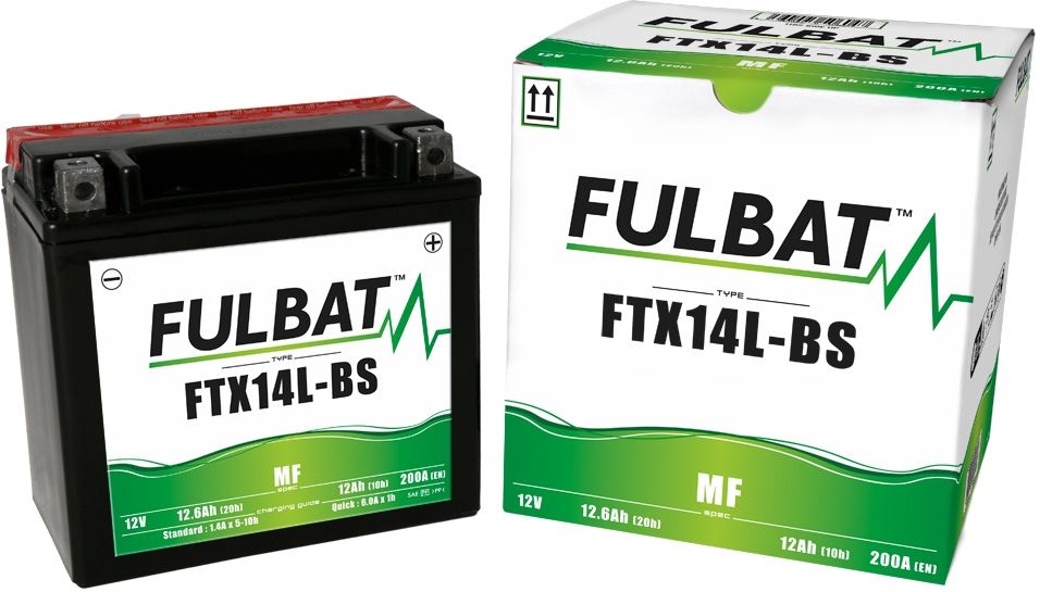 Fulbat FTX14L-BS AGM Motorcycle Battery