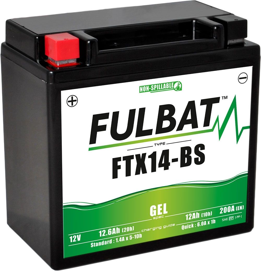 Fulbat FTX14-BS GEL GEL Motorcycle Battery