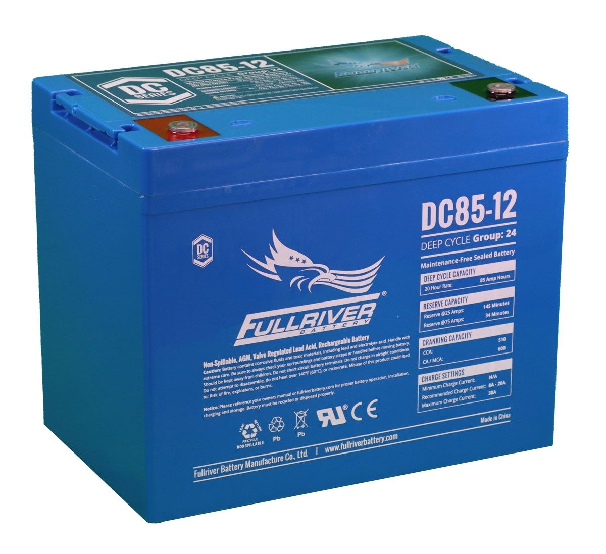 Fullriver DC85-12 AGM Leisure Battery