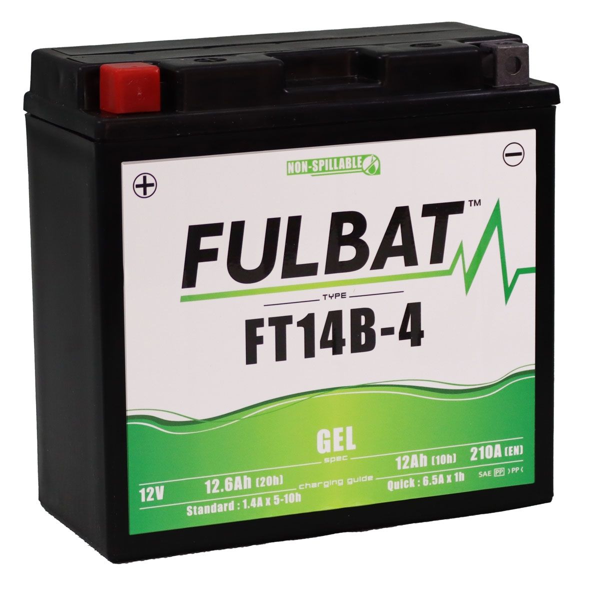 Fulbat FT14B-4 GEL Motorcycle Battery