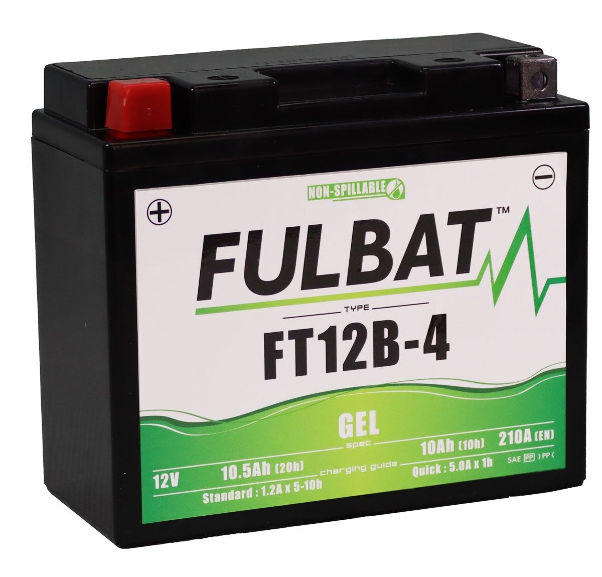 Fulbat FT12B-4 GEL Motorcycle Battery