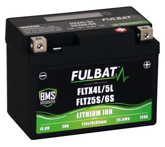 Fulbat FLTX4L/5L FLTZ5S/6S Lithium Motorcycle Battery