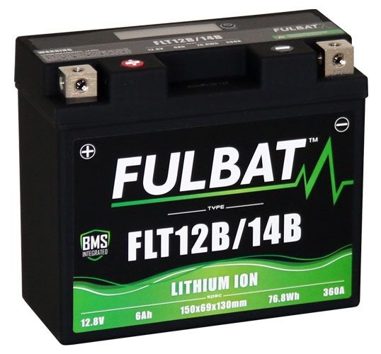 Fulbat FLT12B/14B Lithium Motorcycle Battery